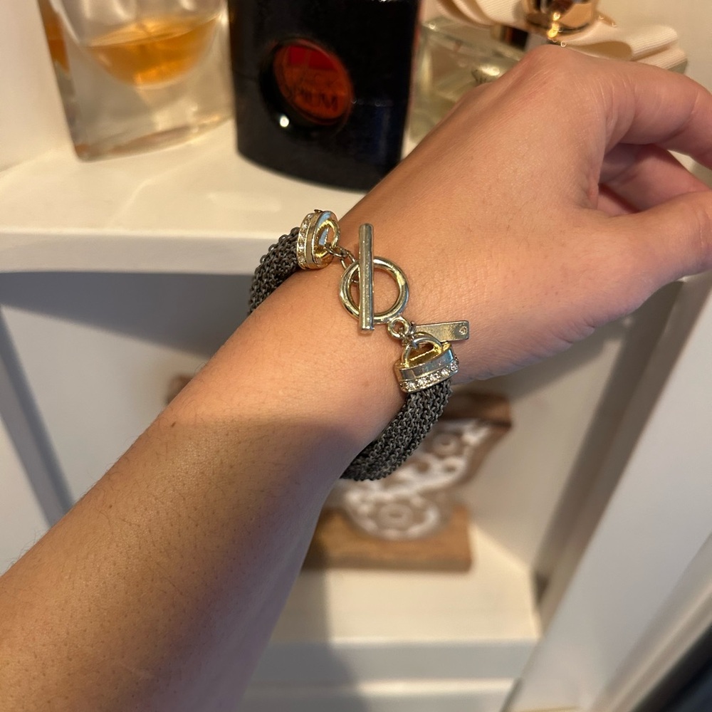 WHBM Chic Gold and Black Bracelet